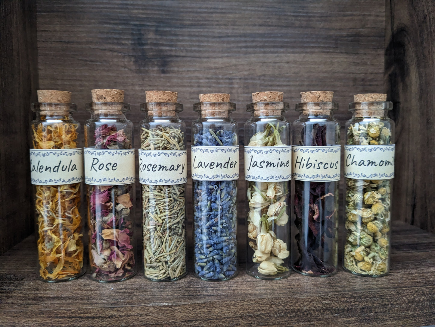 Dried flowers and herbs (pack of 6)