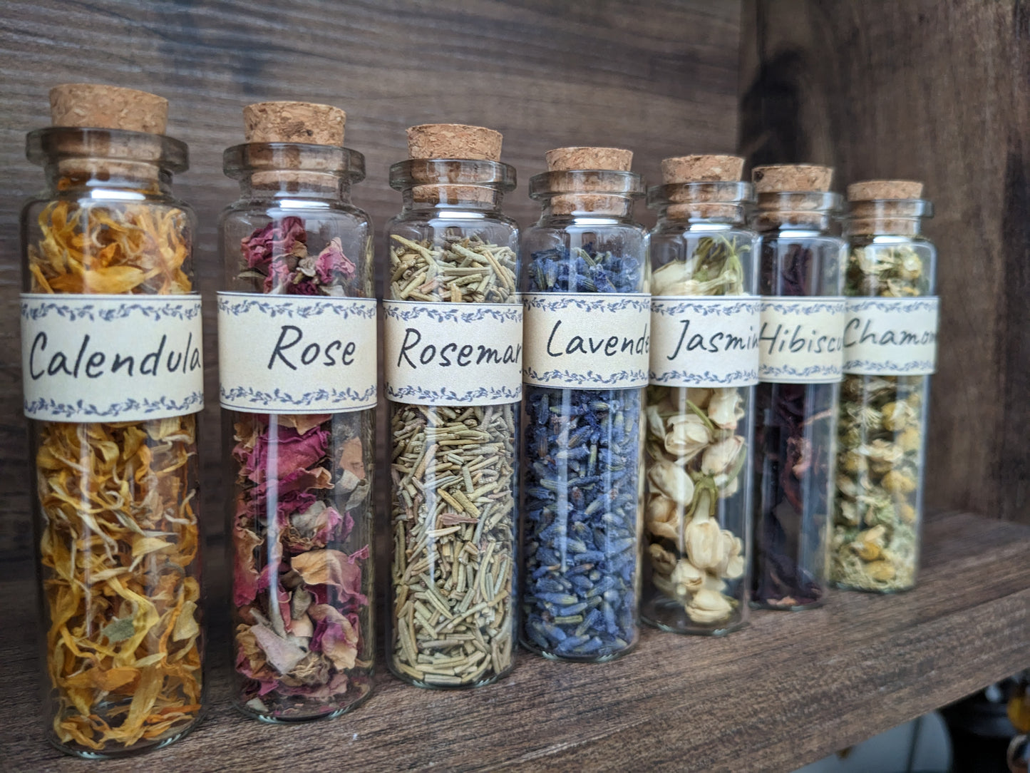 Dried flowers and herbs (pack of 6)