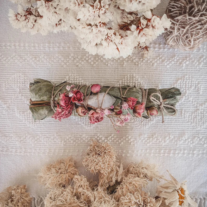 Eucalyptus Leaf & Flowers Smudge Sticks